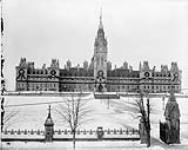 (Parliament Buildings) Draped for death of Queen Victoria March, 1901.