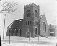 All Saints Church on Laurier Ave. in winter March, 1901.