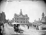 Old Post Office and Dufferin & Sapper's Bridges [ca. 1877].