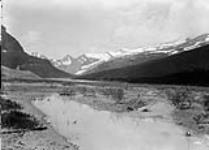 Base of Mount Robson and Berg Lake 1914.