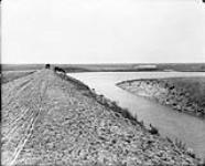 Looking north across the big fill [Western Irrigation Block, ] - (No.) 56 (C.P.R. (Canadian Pacific Railway)) 1868-1923