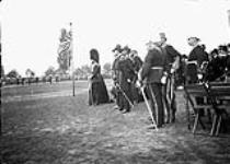 [Presentation of new colours to the 13th Regiment at Victoria Park, Hamilton, Ont.] October 14, 1901.