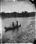 Indians in canoe. Madawaska. River, Ont [between 1878-1883].