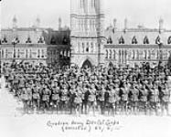Canadian Army Dental Corps (overseas) 23/6/15 [in front of Centre Block, Parliament Hill, Ottawa, Ont.] June 23, 1915.