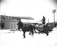 [Carting by sleigh Dawson, Y.T., 1898-1910.]