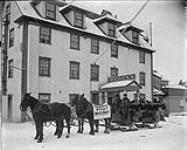Dawson Transfer Co. Stage for Whitehorse at Regina Hotel, Dawson, Y.T. [1898-1910]