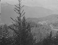 4 Mile Creek, looking towards Slocan Lake, Standard Mine in distance, Silverton, B.C July 1928