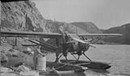 Archie MacMullen's Bellanca CH-300 'Pacemaker' aircraft of Western Canada Airways Ltd., Eldorado Mine, N.W.T. August 1931