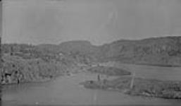 Eldorado Mine: General view of LaBine Point and Eldorado Camp from Cobalt Island, Great Bear Lake, N.W.T Aug. 1935