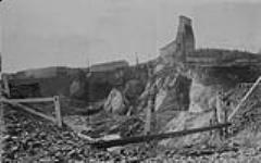 Panoramic view of Cave-in at Worthington, Ont Oct. 1927
