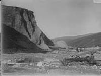Hydraulicing at Cheechaco Creek, Yukon Gold Mining Co., Yukon. Terr 1913