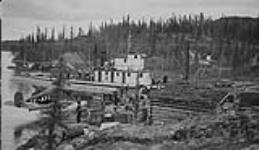 Mining Corporation's supply base for Yellowknife area, N.W.T 1937