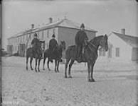 Soldiers on horseback. Winnipeg Military School ca. 1891