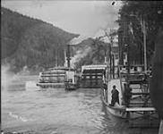 Steamers "Strathcona" left, "Stikine Chief of Vancouver, B.C." centre 1898