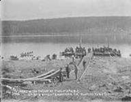Army of the Teslin 2nd, 3rd & 4th Div. embarking for Klondike, Y.T Aug. 1898