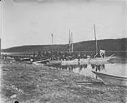 Yukon Field Force embarking at Teslin Lake, B.C Aug. 1898