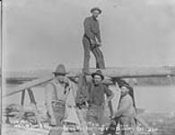 Whipsawing for our boats to Klondike, (H.J. Woodside group) Aug. 1898