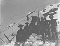 Klondike Rush, N.W.M.P. Post, Canada. Chilkoot Pass, between Canada & Alaska May 1898