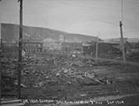 Fire ruins. Looking West from 3rd Avenue Sept. 1904