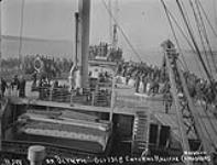 On "Olympic", Wounded Canadians, Entering Halifax Oct. 1916