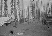 Yukon Field Force camp in Nisutlin River district, Yukon 1898