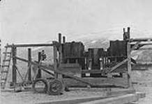 Mixing plant in course of erection, Jasper, Alta 1926