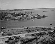 Imperial Oil storage dump at Yellowknife Bay, on Great Slave Lake Aug. 1945