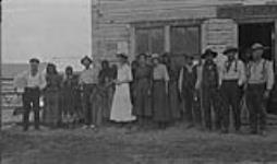 Beaver Indians at Hudson Hope, B.C. on Peace River 1917
