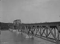 E.D. & B.C. Ry. bridge Athabasca River at Smith, Alta 1920