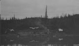An Indian camp near right bank of Mackenzie River, N.W.T 1921