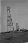 South of High River - Gas well derricks. [Alta.] 1922