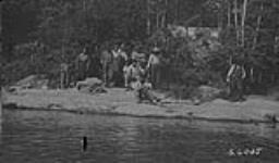 Indian camp near Sisipuk Lake, [Churchill River], Man 1923