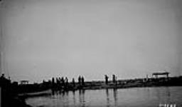 Eskimos bidding Surveyors' Farewell at Shingle Point, Y.T 1923