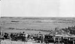 Annual Stampede, Queenie Creek, Alta. View of corrals 1924