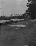 Nicolet River & steel bridge, Arthabaska, P.Q 1924