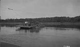 Shandrow ferry across North Saskatchewan River, Tp. 57-15-4. [just South of Wasel, Alta.] 1925
