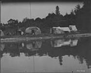 Cree Indian encampment at Little Grand Rapids, Man 1925