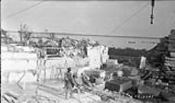 Marble quarry at Mile 39, Hudson Bay railroad, Man 1930