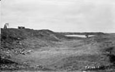 Ruins of moat outside walls of Fort Louisburgh, N.S 1930