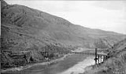 Gang Ranch crossing of Fraser River, B.C., 1929