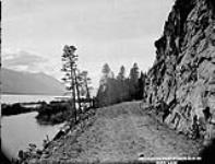 (Construction - Crows Nest Pass Line, Nov. 1897 - Aug. 1898) Looking west, Station 273, Duck Lake, B.C. 21-6-98 Nov. 1897 - Aug. 1898