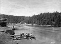 Intercolonial Railway. Salmon Pool/L'Intercolonial. Etang a saumon June-Aug. 1875