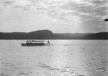 (Prince of Wales' visit to Canada) Crossing Lake Nipigon, [Ont.] on way to Nipigon River, Sept. 5-7 n.d.