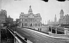 Post Office, Sappers and Dufferin Bridges ca. 1885 - 1888.