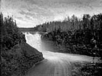 Canadian Pacific Railway Survey. Falls of the Kaministikwia River, 30 miles above Fort William Lake/Levés du Canadien Pacifique. Chutes de la rivière Kaministikwia June, 1872.