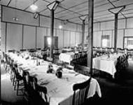 R.F.C. Canada. School of Aerial Gunnery. Dining Room, Officers' Mess. Beamsville Camp, Ont. 1918 1914-1919