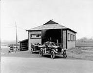 R.F.C. Canada. Fire Engine House & Equipment, Camp Leaside, Ont. 1918 1914-1919