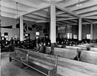 (World War I - 1914 - 1918) The reception hall at the Clearing Depot, Quebec, P.Q., 1919 1919