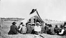 Paying Treaty at North Vermilion, Alta 1913