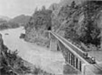 C.P.R. (Canadian Pacific Railway) Cantilever Bridge crossing Fraser River, Cisco, B.C ca. 1890-1894.